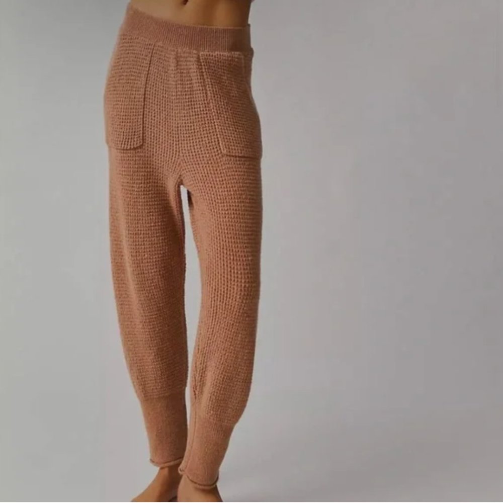 Free People C.O.Z.Y Pants Cafe Cream large - Picture 2 of 7